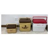 Coolers: Coleman 24, Gott 1818, Gott Lunch Tote