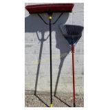 24" Push Broom, Libman Broom w/ Dustpan
