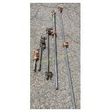 Pipe Clamps 5 Pc Lot Various Lenghts 12"-72"