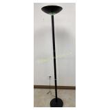 Black Floor Lamp w/ Halogen Bulb Approx 71" Tall
