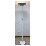White Floor Lamp w/ Halogen Bulb Approx 71" Tall