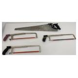 Hand Saw, Hacksaws, 4 PC Lot