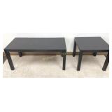 Black Coffee & End Table Set 2 PC Lot