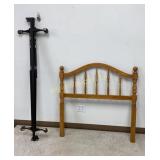 Twin Size Wood Headboard w/ T/F Metal Frame