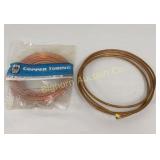 Copper Tubing 1/4" O.D. x 25 Ft Plus Partial Roll