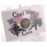 Civil War Coin in Display Holder 1863?