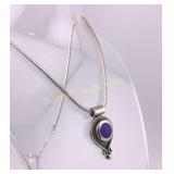 Necklace: Lapis Lazuli, Sterling Silver
