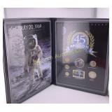 Apollo 11 1969 Coin & Stamp Set in Display Folder