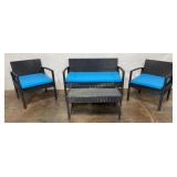 4 PC Wicker Style Outdoor Furniture Set