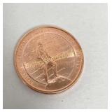 Second Amendment 1 Ounce .999 Five Copper