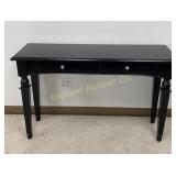 Black Entry Table w/ 2 Drawers