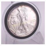 2011 Silver Eagle Dollar, Rim Toned One Troy
