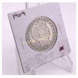 1909 Barber Half Dollar