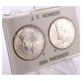 1964 P&D Mints Kennedy Half Dollars in 35th