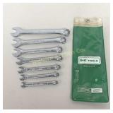 S-K Tools 7 Pc  End Wrenches Set 1/4"-5/8 "