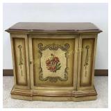 Small Painted Stereo Console w/ Am/Fm Radio