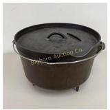 Cast Iron 12ï¿½" Footed Dutch Oven w/ Lid