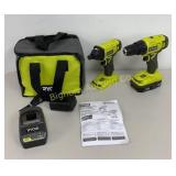 Ryobi 1/2" Cordless Drill Driver, Impact Driver