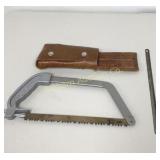 Wyoming Take Down Saw w/ Leather Sheath