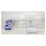 Small Clear Plastic Totes, Flambeau Organizer Box,