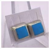 Earrings Turquoise, Sterling Silver