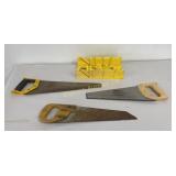 Miter Box and 3 Saws 4 Pc Lot