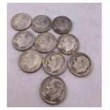 Roosevelt Silver Dimes 1946,47, 57, 60 Various