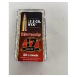 Ammo 17 Mach 2, Hornady 15.5 Gr NTX, 50 Rds