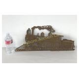 Metal Art Locomotive Wall Decor 22' x 9' Tall