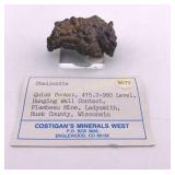 Chalcocite Specimen Quick Pocket Flambeau Mine