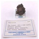 Chalcocite Specimen Fog Pocket Flambeau Mine