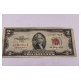 1953 Red Seal Two Dollar Note