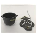 VTG Cast Iron G-8 Miniature Kettle, Cast Wall