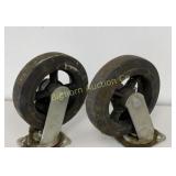 8' Swivel Casters 2 Pc Lot