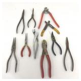Pliers Various Styles and MFG's 10 PC Lot