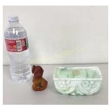VTG AKRO Slag Glass Agate 657 Planter,