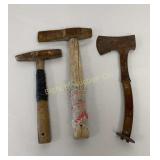 Blacksmith & Mason Hammer, VTG Hatchet