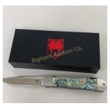 New Cobratec 4' Trapper Pocket Knife w/ Hidden