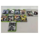 XBox 360 Game Assortment 10 Pc Lot