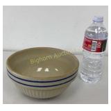 VTG Blue Banded Stoneware 7ï¿½' Bowl