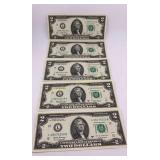 2017-A Two Dollar Notes, Sequential Serial Numbers