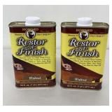 Howards Restor-A-Finish Walnut 2-16 Fl Ounce Cans