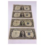 1957-B One Dollar Silver Certificates 3 Pc Lot