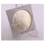 One Troy Ounce .999 Fine Silver Buffalo Round