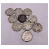 Roosevelt Silver Dimes 1960,61,62, Various Mints
