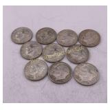Roosevelt Silver Dimes 1962,63 Various Mints