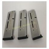 9mm Wilson Combat 1911 Magazines 3 Pc Lot