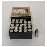 Ammo 380 Auto 25 Rds Hornady Critical Defense