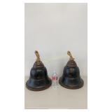 Large Light Metal Bells, 13" Diameter x 14" Tall