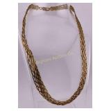 Sterling Sliver Italy Gold Tone 18' Necklace